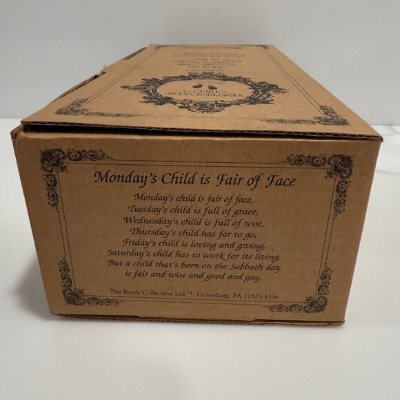 Yesterdays Child Erin Lynn & Squirt 4810 Boyds Collection Porcelain Doll COA NEW - Picture 10 of 11